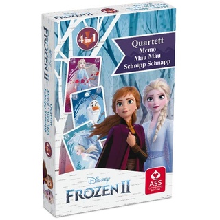 Cartamundi 22501548 Die Eiskönigin 2 ASS Altenburger 22501548-Quartett-und Aktionsspiel Disney's, 4 years to 99 years, Blau