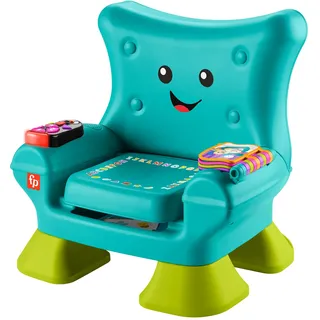 Fisher-Price Lernspaß, Lernspielzeug für Kleinkinder, Lernspaß-Stuhl, türkisfarben, Version: Englisch; Italienisch; Portugiesisch; Spanisch, HYR96