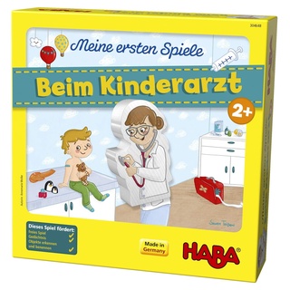 HABA 304648 - Meine ersten Spiele – Beim Kinderarzt, Lern- und Memospiel für 1-4 Spieler ab 2 Jahren, bereitet spielerisch auf den Artzbesuch vor