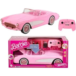 HOT WHEELS HPW40 Hot Wheels Barbie The Movie, pinke RC Corvette Cabrio zum Film