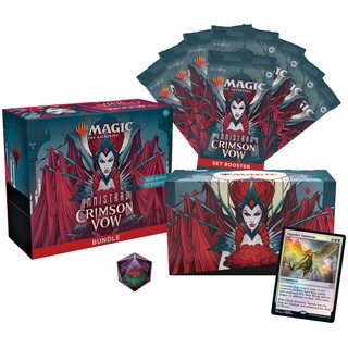 Magic The Gathering Innistrad: Crimson Vow Bundle, 8 Set Boosters & Accessories C90620000