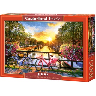 Castorland C-104536-2 Biber Puzzle 1000 pièces : Amsterdam en vélo
