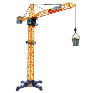 Dickie Toys – Giant Crane 100 cm – Ferngesteuerter Baustellenkran mit großer Transporttonne und Lastentrage, für Kinder ab 3 Jahren, 350° schwenkbar