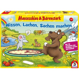 Schmidt Spiele 40653 Mauseschlau & Bärenstark, Wissen, Lachen, Sachen Machen, Kinderspiel