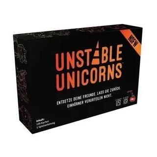 Unstable Unicorns NSFW, Kartenspiel, für 2-8 Spieler, ab 18 Jahren (DE-Ausgabe)
