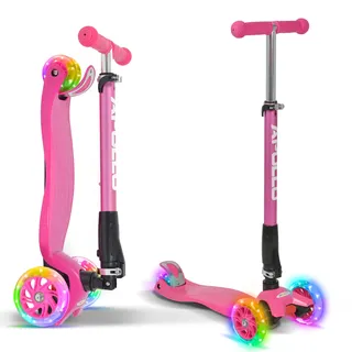 Apollo Fun-Scooter Kids Whiz LED Roller für Kinder ab 3 Jahren, Kinderroller, Kickboard, Tretroller