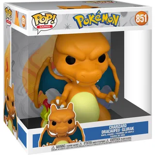 Funko POP! Jumbo: Pokemon - Charizard - Dracaufeu - Vinyl-Sammelfigur - Geschenkidee - Offizielle Handelswaren - Spielzeug Für Kinder Und Erwachsene - Video Games Fans - Modellfigur Für Sammler