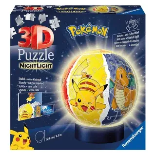 Puzzle - Nachtlicht Pokémon - 3D - 72 Teile