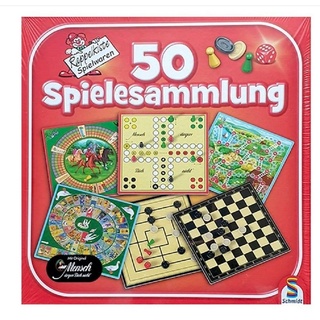 Schmidt Spiele Spielesammlung, mit 50 Spielmöglichkeiten - Party und Familienspiel bunt