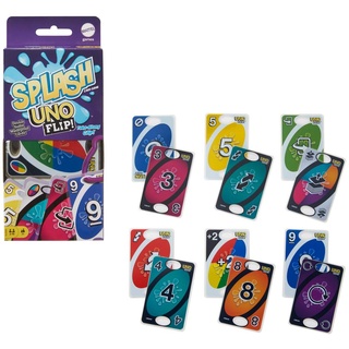Mattel Games GXD74 - UNO Flip Splash Kartenspiel für Kinder ab 7 Jahren