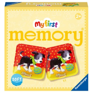 Ravensburger - 20998 - My first memory® Plüsch - Das klassische Gedächtnisspiel mit 24 Stoff-Karten und süßen Tierkindern Spielzeug ab 2 Jahre