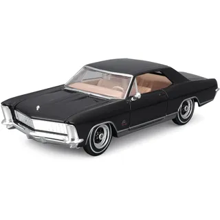 Maisto 31214 - Modellauto - Buick Riviera (schwarz, Maßstab 1:24) Modell Auto Spielzeugauto