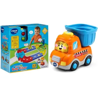 Vtech Baby 80-127804 - TUT TUT Baby Flitzer - Straßen-Set & 80-517304 TUT TUT Baby Flitzer - Kipplaster, Babyautos, Mehrfarbig