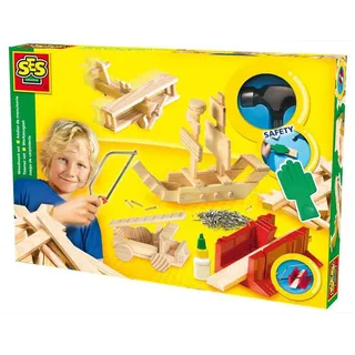 SES Creative 00944 SES Werkzeugset Luxus Kinder-Bastelkit, Mehrfarbig