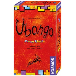 Kosmos 699345 - Ubongo - Mitbringspiel, Legespiel ab 7 Jahre für 1-4 Personen, Mini-Ausgabe des Gesellschaftsspiel-Klassikers, Familienspiel, kleines Geschenk