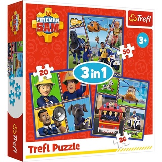 Trefl - 3 in 1 Puzzle  Feuerwehrmann Sam