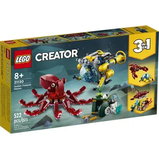 LEGO Creator 3-in-1 Schatzsuche am Meeresgrund, Bausatz