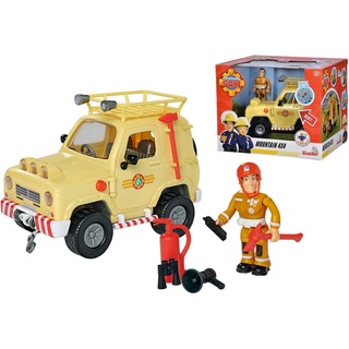 SIMBA Spielzeug-Auto Feuerwehrmann Sam, 4x4 Geländewagen, mit Lichteffekten bunt