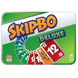 Skip-Bo Deluxe (Spiel) Kartenspiel für 2-6 Spieler, in Geschenkbox