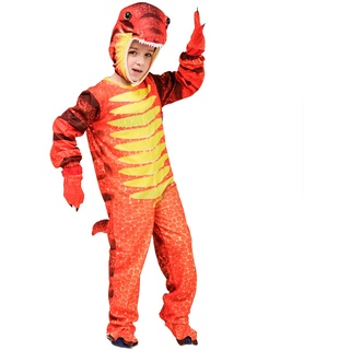 SEA HARE Kinder Dinosaurier Kostüm Tier Kostüm (Triceratops/Tyrannosaurus/Stegosaurus) (S: 4-6 Jahre, Tyrannosaurus)