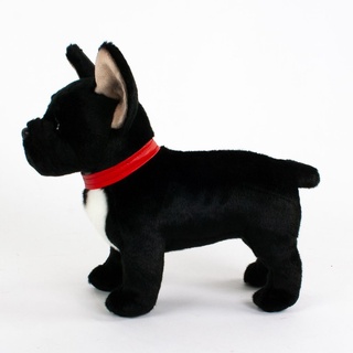 Französische Bulldogge schwarz 30 cm stehend Kuscheltier Hund