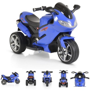Moni Elektro-Kindermotorrad Elektromotorrad Comet HZBB-1188, Belastbarkeit 30 kg, drei Räder Musik, MP3, Rückwärtsgang blau