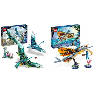 LEGO 75572 Avatar Jake und Neytiris erster Flug auf einem Banshee & 75576 Avatar Skimwing Abenteuer