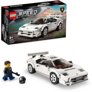 LEGO® Konstruktionsspielsteine Lamborghini Countach (76908), LEGO® Speed Champions, (262 St), Made in Europe weiß