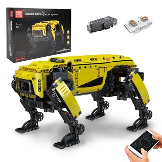 Mould King Technik Mechanischer Hund Bausteine Modell, 936 Teile Ferngesteuerte Roboter Hundespielzeug für Erwachsene und Kinder, DIY Bauset als Spielzeug/Geschenk/Sammlerstücke