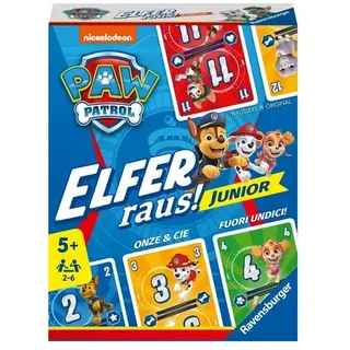Ravensburger Spiel - PAW Patrol Elfer raus! Junior - Einfaches Kartenspiel