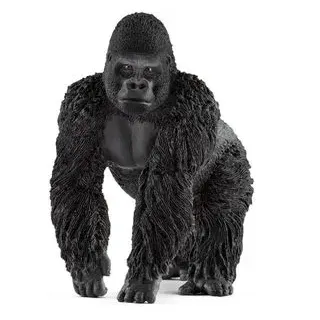 schleich Spielfigur WILD LIFE 14770, ab 3 Jahre, Gorilla Männchen, 5,8 x 9,4 cm