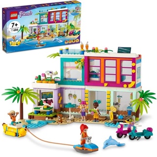 LEGO® Friends 41709 - Ferienhaus am Strand, Puppenhaus-Spielset, 686 Teile