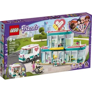 LEGO 41394 Friends Krankenhaus von Heartlake City, Spielzeug ab 6 Jahren mit Mini Puppe Emma und Krankenwagen