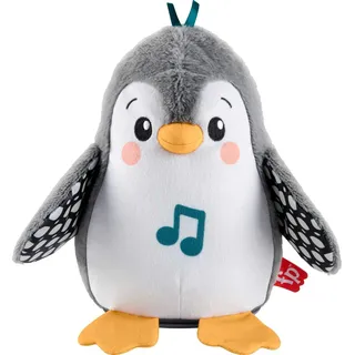 FISHER-PRICE Wackelnder Pinguin - Plüschspielzeug für Babys zum Spielen in Bauchlage mit Musik und wackelnden Bewegungen, fördert Seh-, Tast- und Hörsinn, für Babys ab Geburt, HNC10