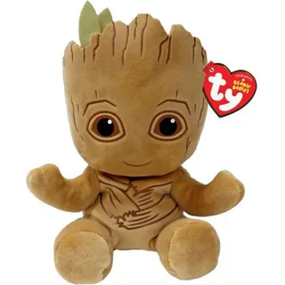 Ty 44003 - Marvel Groot - Plüschfigur Soft - 15 cm - Beige