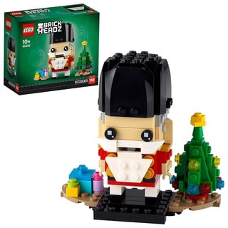 LEGO 40425 BrickHeadz Nussknacker Weihnachtsspielzeug mit Weihnachtsbaum, Männer, Frauen und Kinder ab 10 Jahren