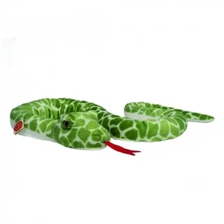 Teddy Hermann® Plüschfigur Schlange grün gemustert 175cm (1-St) grün|rot