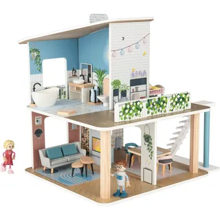 Playtive Holz Puppenhaus (4 Seiten Haus)