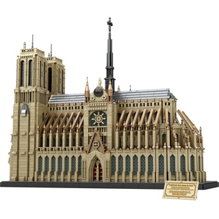Auforua Notre Dame de Paris Modellbausatz, 8868 Teile Klemmbausteine Notre Dame Groß MOC Set, Modular Architecture Notre Dame de Paris Bausteine Bausatz