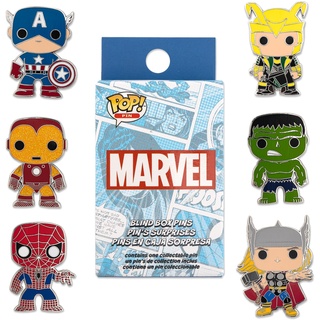 Loungefly Marvel POP! Enamel Pin - 1 of 12 to Collect - Styles Vary - Avengers - Blind Box - Emaille-Nadeln - Niedliche Brosche Zum Sammeln - Für Rucksäcke & Taschen - GeschenkideeFans