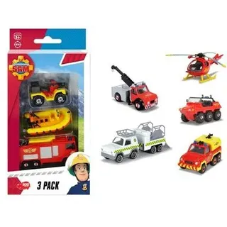 DICKIE TOYS 203099629 Feuerwehrmann Sam 3 Pack, 3-sort.