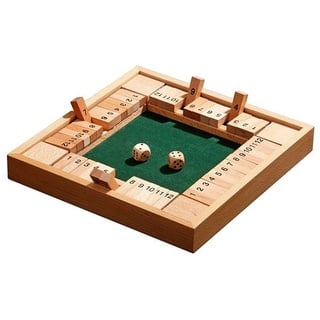 Philos 3281 - Shut The Box 12er, für 1-4 Personen, Würfelspiel, Klappenspiel