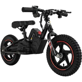 Elektro-Laufrad, 12 Zoll, Kinder-Balance-Bike m. 250 Watt, Scheibenbremsen, 3 Geschwindigkeitsstufen (Rot)