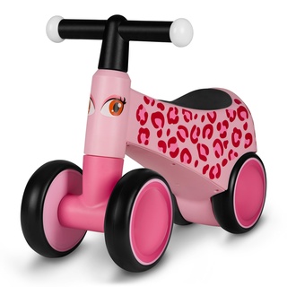 LIONELO Sammy Laufrad ab 1 Jahr, Fahrrad ohne Pedal für 12-36 Monate Babys, Lauflernrad mit 4 Rädern bis 25 kg, rutschfeste Griffe, Baby Spielzeug - Erstes Laufrad für Jungen und Mädchen