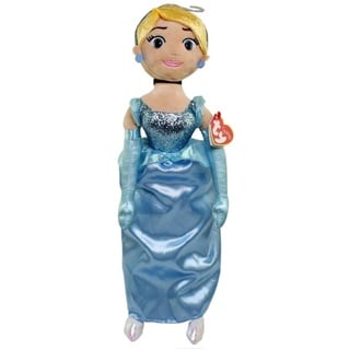 TY T02412 Cinderella Disney Princess Fantasie Plüschtier mit Ton, blau, Normal
