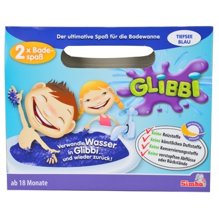 Simba 105955362 Glibbi Badewannenspielzeug Pulver Wird Glibber, Gelmasse, erhältlich in 4 Farben, es Wird nur EIN Artikel geliefert, ab 3 Jahren