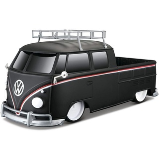 Maisto Tech RC-Auto Ferngesteuertes Auto - VW Bus T1 Pick-Up (matt-schwarz, Maßstab 1:16), detailliertes Modell schwarz