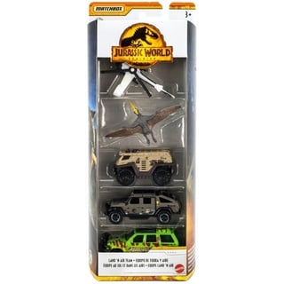 Matchbox Jurassic World 5er Pack Dominion (Land 'N Air Team)