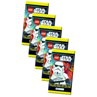 Blue Ocean Sammelkarte Lego Star Wars Karten Trading Cards Serie 4 - Die Macht Sammelkarten, Lego Star Wars Serie 4 - 5 Booster Karten