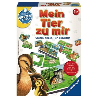 Ravensburger Spiel, Erstes Lernen Lernspiel für Basiskenntnisse Mein Tier zu mir 24731